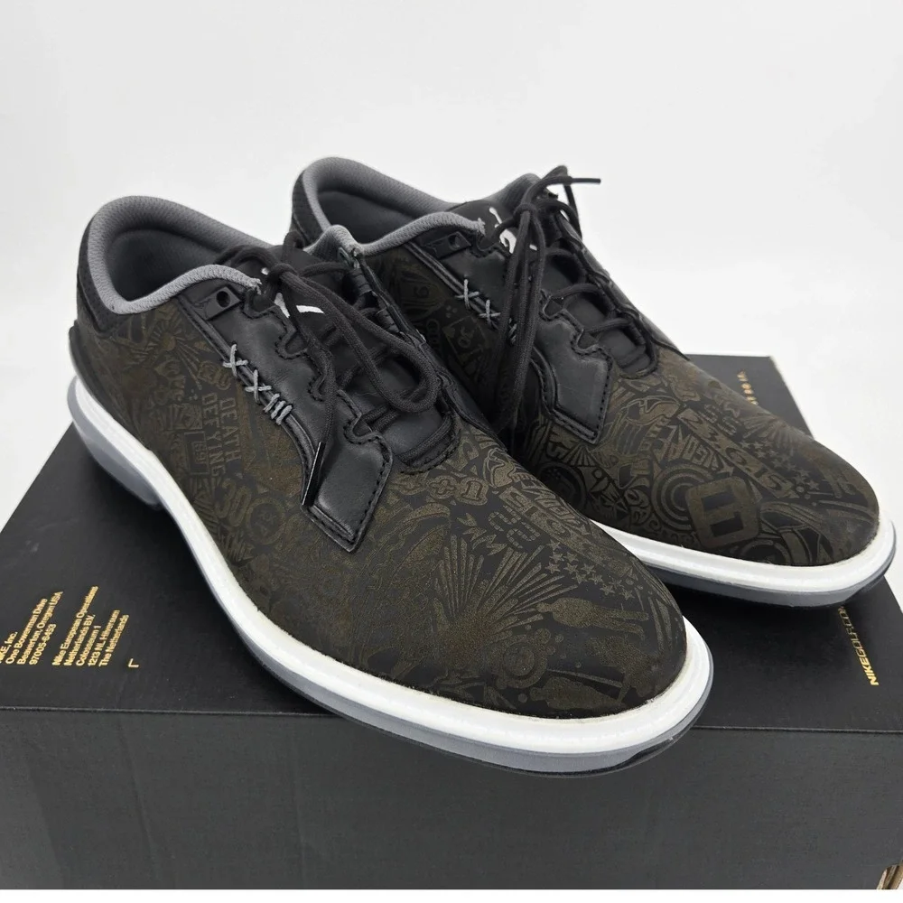 Jordan ADG 5 Black Laser Cool Grey Men Spikeless Waterproof Golf Shoes 8.5 NIB